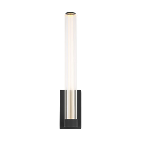 Reiya Round LED Wall Sconce in Nightshade Black (182|SLWS84527BCA)