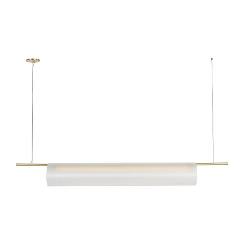 Trace LED Linear Chandelier in Hand-Rubbed Antique Brass (182|PBLS80727HABEG)