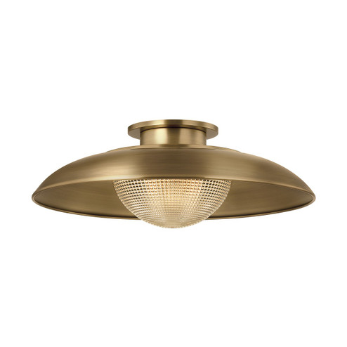 Braxton One Light Semi Flush Mount in Patina Brass (67|C4118PBR)