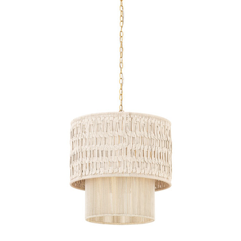Lisbeta One Light Chandelier in Aged Brass (428|H1143801AGB)