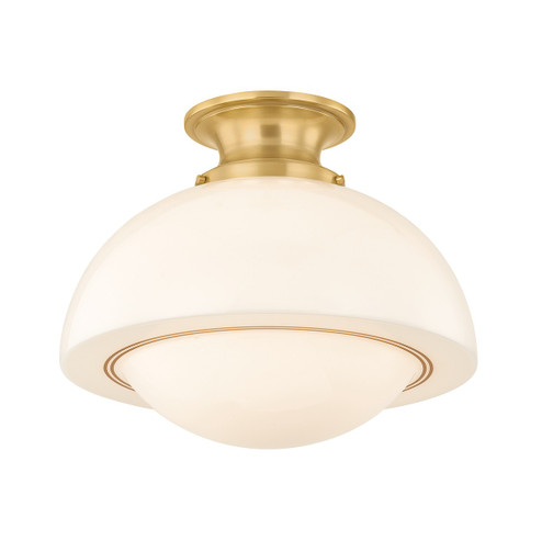Celine One Light Semi Flush Mount in Aged Brass (428|H1090601LAGB)