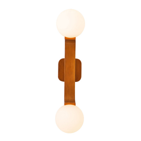 Briar Two Light Wall Sconce in Teak (347|WS11522TK)