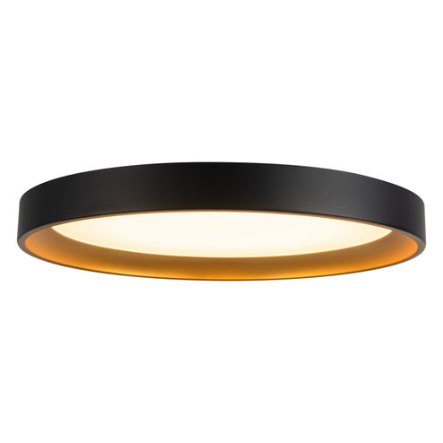 Nix LED Flush Mount in Black/Gold (347|FM0702612BKGD)