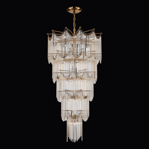 Adorn 40 Light Chandelier in Vintage Brass (33|527751VGB)