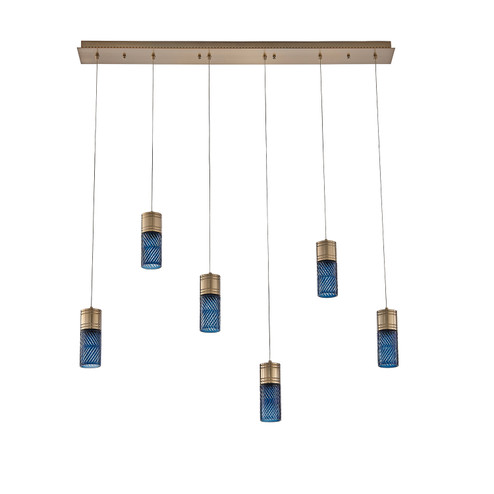 Kiriko LED Linear Pendant in Winter Brass (33|524961WB)