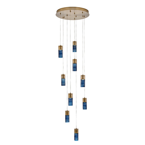 Kiriko LED Chandelier in Winter Brass (33|524951WB)