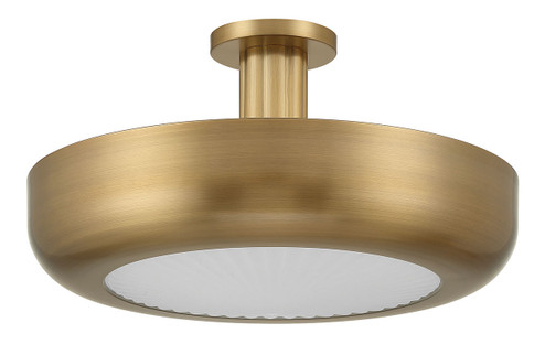 Macey LED Semi-Flush Mount in Antique Brass (40|50390021)