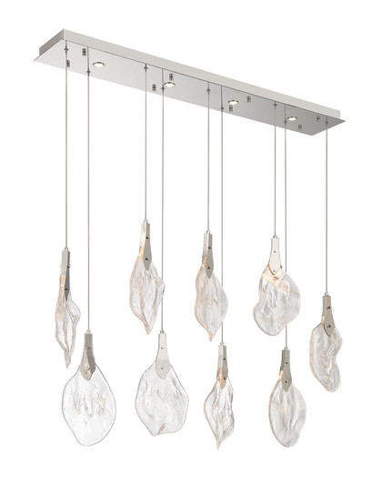 Jateo LED Linear Chandelier in Polished Nickel (40|50103010)