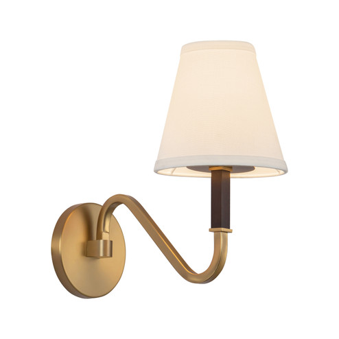 Sloan One Light Wall Sconce in Brushed Gold/White Linen (452|WS445106BGWL)