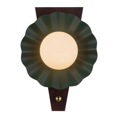 Furrow One Light Wall Sconce in Pine Green (452|WS354012PGN)