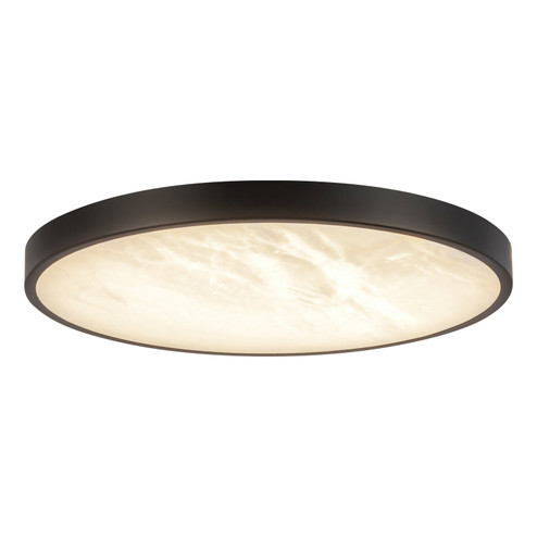 Evelyn LED Flush Mount in Matte Black/Alabaster (452|FM653012MBAR)