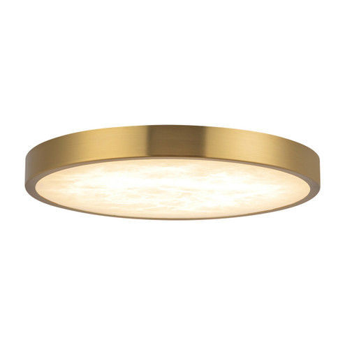 Evelyn LED Flush Mount in Brushed Gold/Alabaster (452|FM653009BGAR)