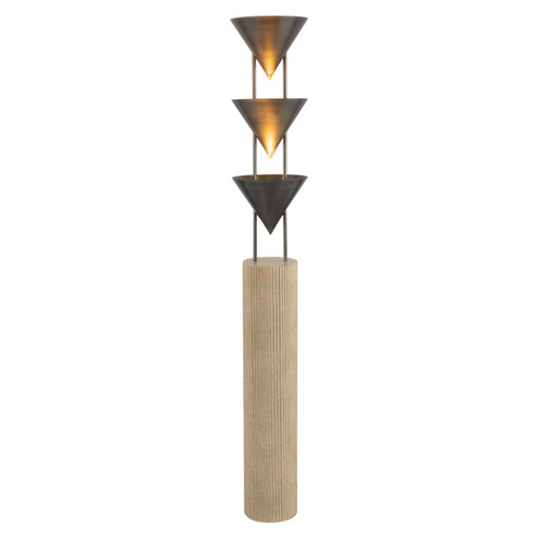 Versus Three Light Floor Lamp in Aged Steel (452|FL341367STA)