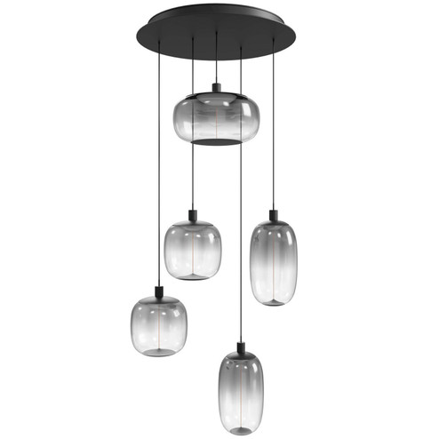 Monaco One Light Pendant in Black (192|HF9175BK)
