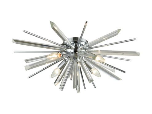 Palisades Ave. Four Light Flush Sconce in Chrome With Clear Glass (192|HF8205CH)