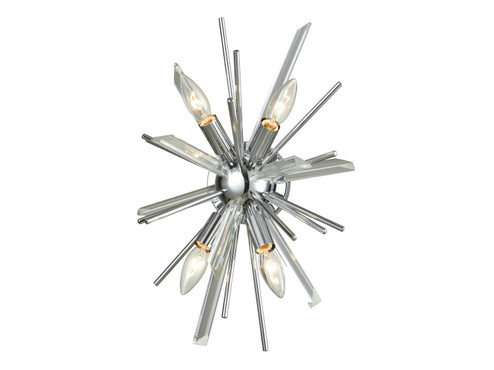 Palisades Ave. Four Light Wall Sconce in Chrome With Clear Glass (192|HF8204CH)