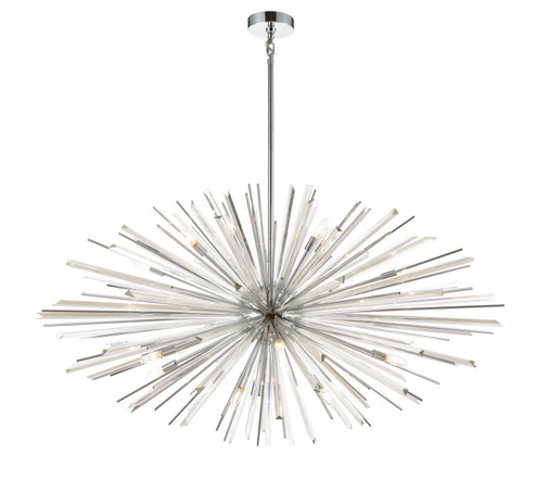 Palisades Ave. 18 Light Chandelier in Chrome With Clear Glass (192|HF8200CH)