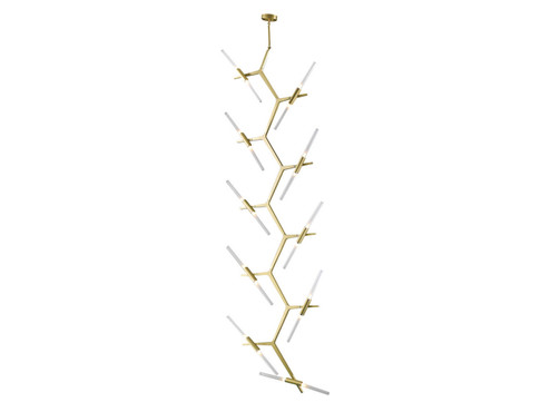 San Vicente Blvd. LED Chandelier in Brushed Brass (192|HF805820BB)