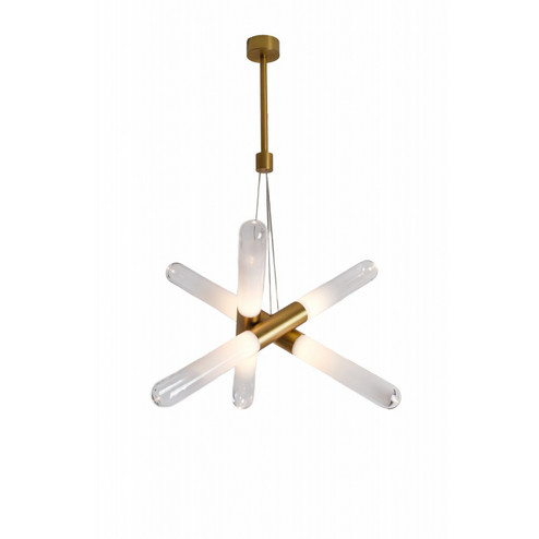 Tribeca Six Light Pendant in Aged Brass (192|HF7433AB)
