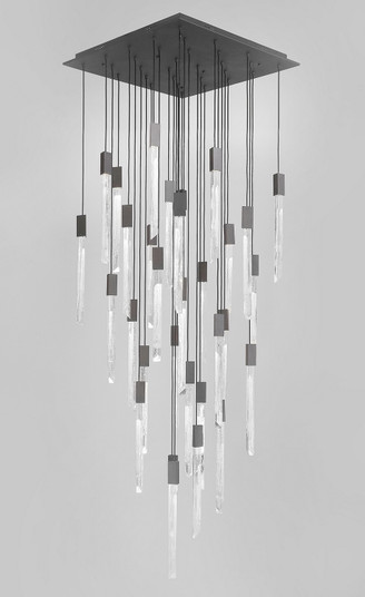 Alpine LED Pendant in White Marbleized Glass (192|HF5431BLK)