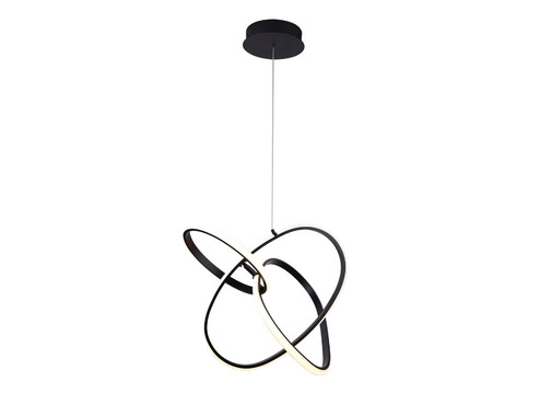 Circa LED Pendant in Black (192|HF5023BK)