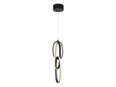 Circa LED Pendant in Black (192|HF5021BK)
