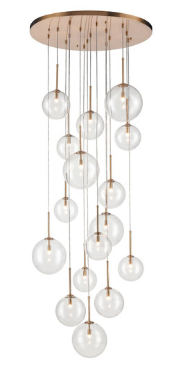 Delilah LED Pendant in Aged Brass (192|HF4266AB)