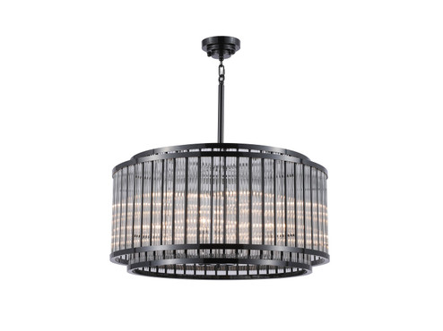 Waldorf 12 Light Chandelier in Polished Gunmetal (192|HF1928GM)