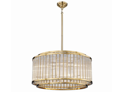Waldorf 12 Light Chandelier in Aged Brass (192|HF1928AB)