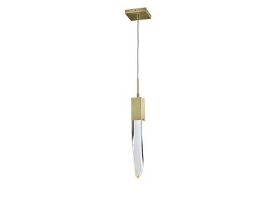 Aspen LED Pendant in Brushed Brass (192|HF19011APBBC)