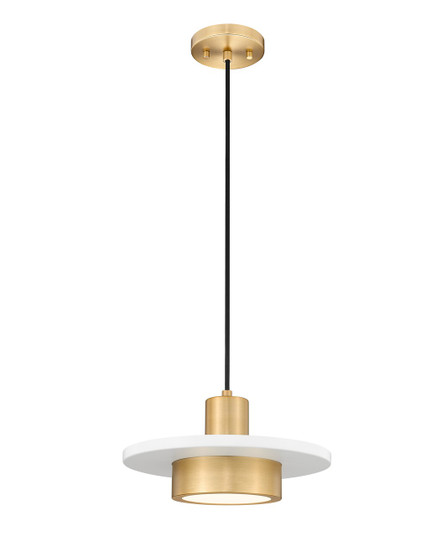 Ludo LED Pendant in Matte White + Modern Gold (224|829P12MWMGLDLED)