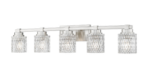 Jacqueline Five Light Vanity in Brushed Nickel (224|61015VBN)