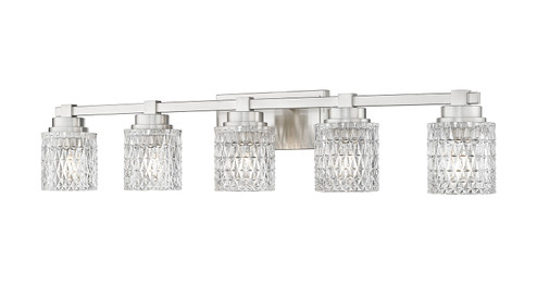 Jacqueline Five Light Vanity in Brushed Nickel (224|61015VBN)