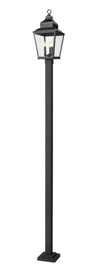 Raphael Three Light Outdoor Post Mount in Sand Black (224|5029PHBS536PBK)