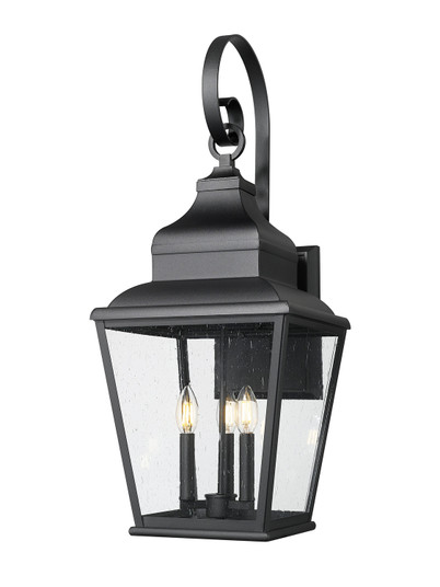 Raphael Three Light Outdoor Wall Mount in Sand Black (224|5029BBK)