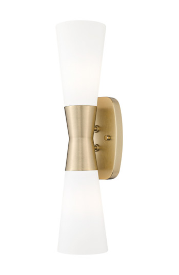 Emrys Two Light Wall Sconce in Modern Gold (224|45042SMGLD)