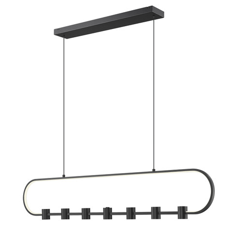Saros LED Linear Chandelier in Matte Black (224|410154LMBLED)