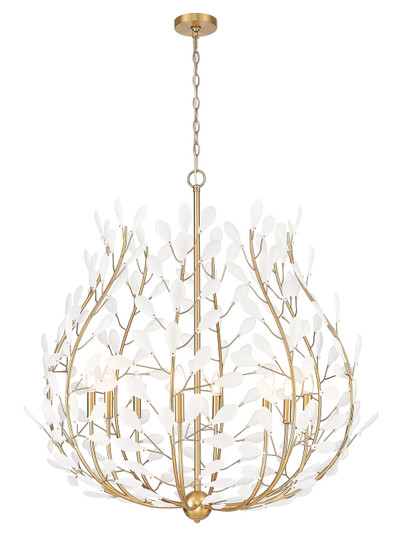 Claudine Eight Light Chandelier in Modern Gold (224|35338MGLD)