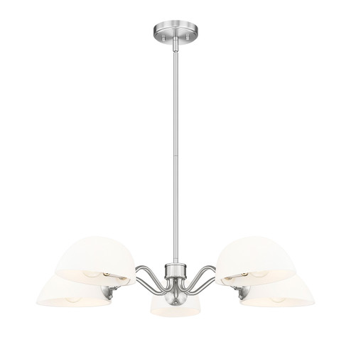 Breton Five Light Chandelier in Brushed Nickel (224|30485BN)