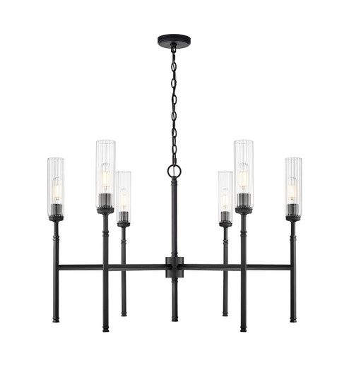 Esme Six Light Chandelier in Matte Black (224|30476MB)