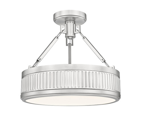 Quinn LED Semi Flush Mount in Satin Nickel (224|3046SF15SNLED)