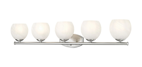 Colette Five Light Vanity in Brushed Nickel (224|19635VBN)