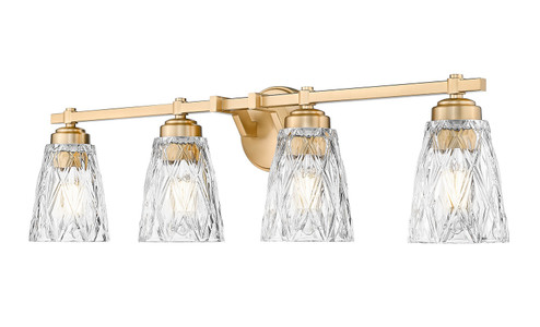 Andree Four Light Vanity in Modern Gold (224|19604VMGLD)