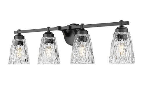Andree Four Light Vanity in Matte Black (224|19604VMB)