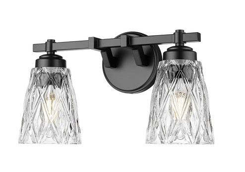 Andree Two Light Vanity in Matte Black (224|19602VMB)