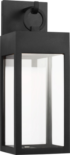 Sesha LED Wall Lantern in Textured Black/Textured Black (454|SLO1371TXB)