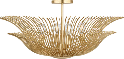 Dorelle Four Light Flush Mount in Gild | Gild (454|LXF1024GD)