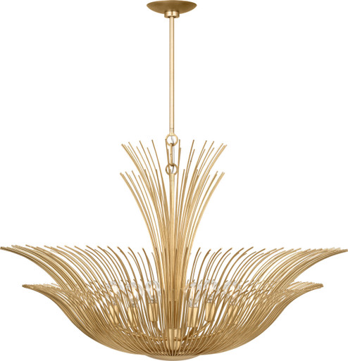 Dorelle Six Light Chandelier in Gild/Gild (454|LXC1206GD)