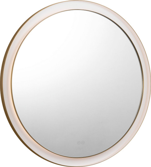 Chopin LED Mirror in Burnished Brass/Burnished Brass (454|KSMRIL105BBS)