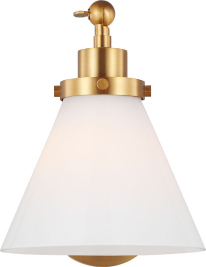 Wellfleet One Light Wall Sconce in Burnished Brass/Burnished Brass (454|CW1121BBSMG)